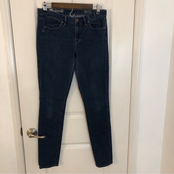 Madewell Skinny Skinny Dark wash Jeans Size 29 by 32 - Picture 2 of 11